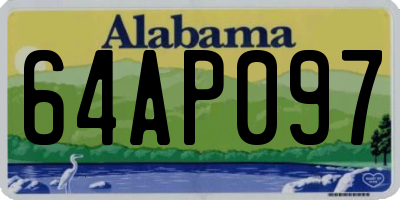 AL license plate 64AP097