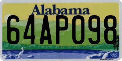 AL license plate 64AP098