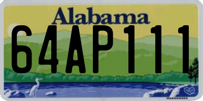 AL license plate 64AP111
