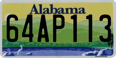 AL license plate 64AP113