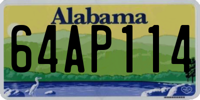 AL license plate 64AP114