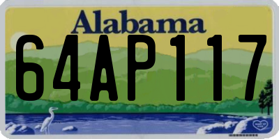 AL license plate 64AP117