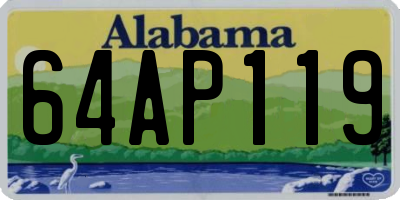 AL license plate 64AP119