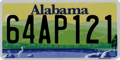 AL license plate 64AP121