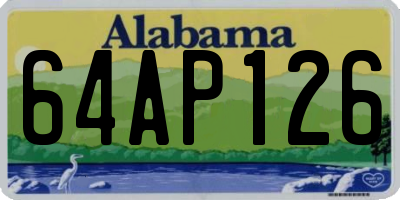 AL license plate 64AP126