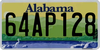 AL license plate 64AP128