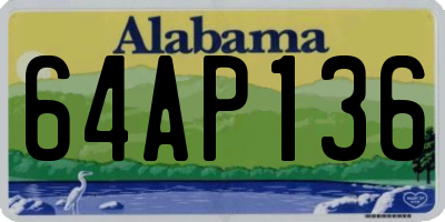 AL license plate 64AP136