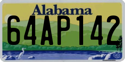 AL license plate 64AP142