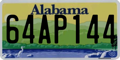 AL license plate 64AP144