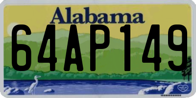 AL license plate 64AP149
