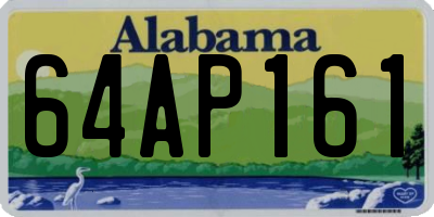 AL license plate 64AP161