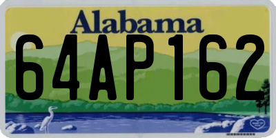 AL license plate 64AP162