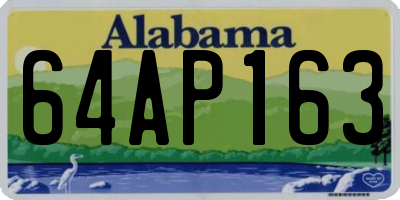 AL license plate 64AP163