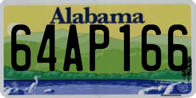 AL license plate 64AP166