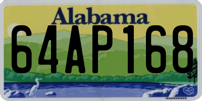 AL license plate 64AP168