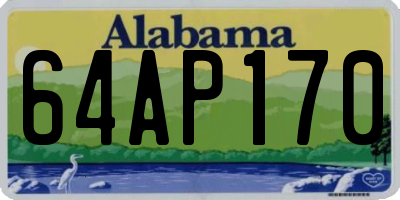 AL license plate 64AP170
