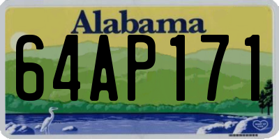 AL license plate 64AP171