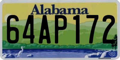AL license plate 64AP172