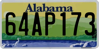 AL license plate 64AP173