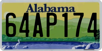 AL license plate 64AP174
