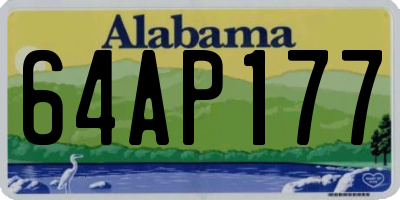 AL license plate 64AP177