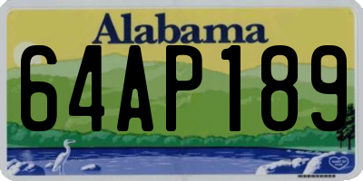 AL license plate 64AP189