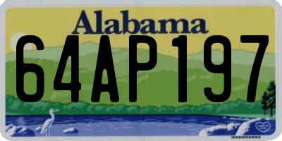 AL license plate 64AP197