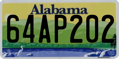AL license plate 64AP202