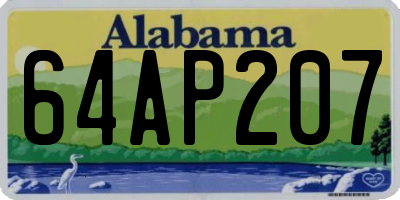 AL license plate 64AP207