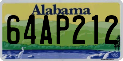 AL license plate 64AP212
