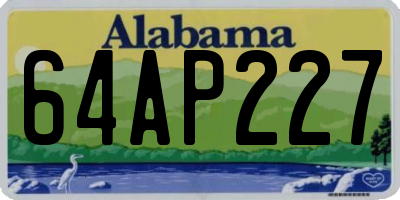 AL license plate 64AP227