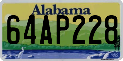 AL license plate 64AP228