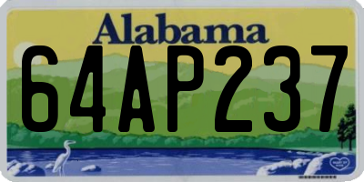 AL license plate 64AP237