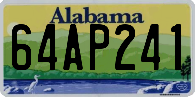 AL license plate 64AP241