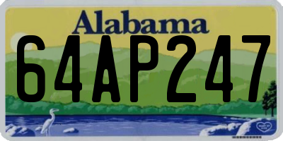 AL license plate 64AP247