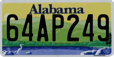 AL license plate 64AP249