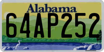 AL license plate 64AP252