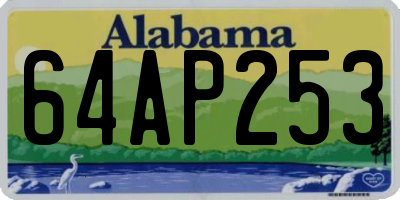 AL license plate 64AP253