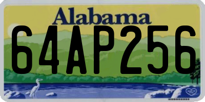 AL license plate 64AP256
