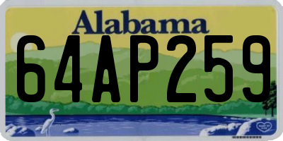 AL license plate 64AP259
