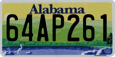 AL license plate 64AP261