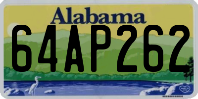 AL license plate 64AP262