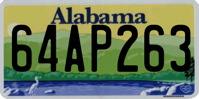 AL license plate 64AP263