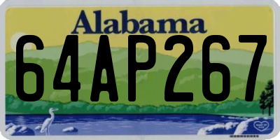AL license plate 64AP267