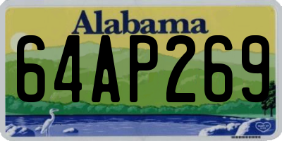 AL license plate 64AP269
