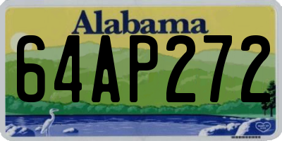 AL license plate 64AP272