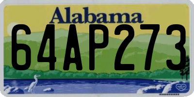 AL license plate 64AP273