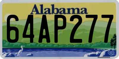 AL license plate 64AP277