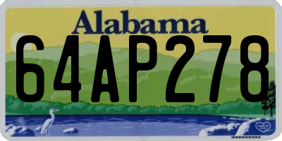 AL license plate 64AP278