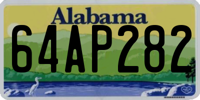 AL license plate 64AP282